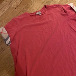 Burberry brit T-shirt with rolled sleeve accent